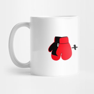 Gloves + Heavy Bag = Fun Mug